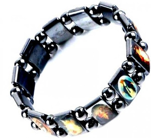 Hematite Religious Saint Bracelet Hematite Religious Saint Bracelet