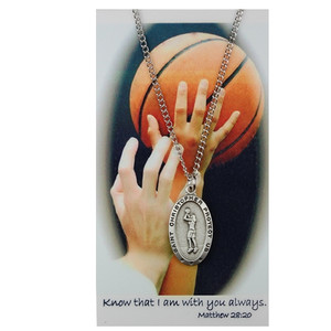 Boys and Girls Pewter St. Christopher Sport Medals Boys and Girls Pewter St. Christopher Sport Medals