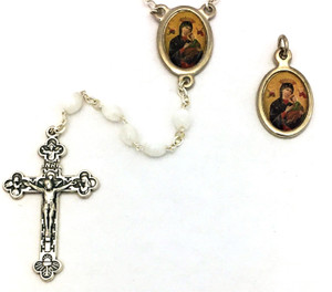 Our Lady of Perpetual Help Cats-Eye Bead Rosary and Colored Medal Set Our Lady of Perpetual Help Cats-Eye Bead Rosary and Colored Medal Set