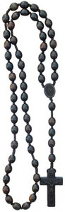 12mm Jujube Wood Bead Rosary (R3852) 12mm Jujube Wood Bead Rosary (R3852)