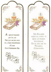 Paper First Holy Communion Bookmark Paper First Holy Communion Bookmark
