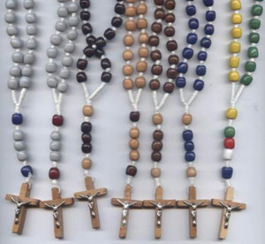 Quality Wood Bead Cord Rosary Quality Wood Bead Cord Rosary