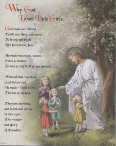 Why God Loves Little Girls Print Why God Loves Little Girls Print