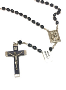 Tiny Black Cocoa Bead Rosary Tiny Black Cocoa Bead Rosary