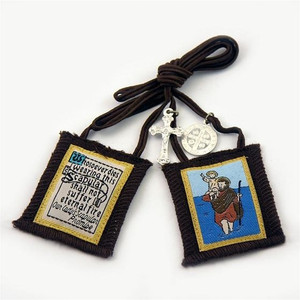Saint Christopher Brown Scapular Saint Christopher Brown Scapular