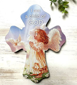 I Am A Child of God Wooden Cross