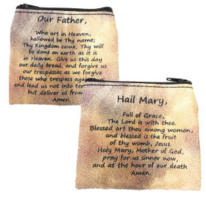 Hail Mary and The Lord's Prayer Rosary Pouch RP12 Hail Mary and The Lord's Prayer Rosary Pouch RP12