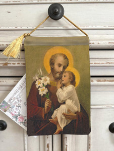 Velvet HD Print Blessings Pouch Saint Joseph Velvet HD Print Blessings Pouch Saint Joseph