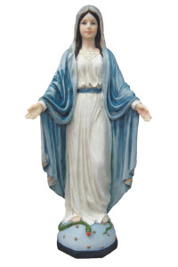 SR-75009-C Lady of Grace in Fully Hand-Painted Color