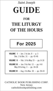 St. Joseph Guide for the Liturgy of the Hours 400/G 2025 St. Joseph Guide for the Liturgy of the Hours 400/G 2025