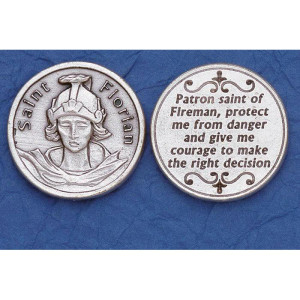 Italian Tokens- St. Florian - Firefighter