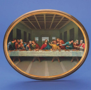 Last Supper Oval Plaque - Made in Italy
