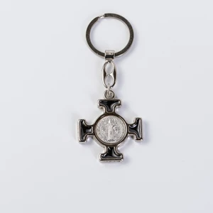 St. Benedict Keychain Black