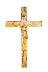 Olive Wood Crucifix 18"