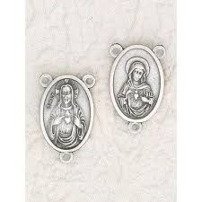 Twin Hearts Rosary Center Piece 171-42-1411