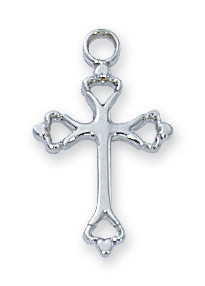 Sterling Silver Baby Cross on 13" Chain L8003B