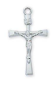 Sterling Silver Crucifix on 18" Chain L9119