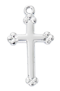 Sterling Silver Baby Cross on 13" Chain L9256BT