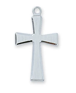 Sterling Silver Cross on 18" Chain L7011
