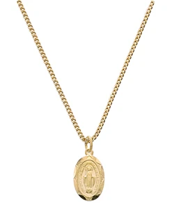 Gold over Sterling Silver Baby Miraculous Medal on 13" Chain J1203MIBB