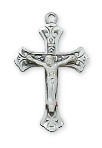 Sterling Silver Crucifix on 16-18" Chain L8045