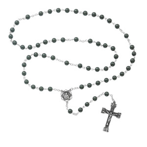 6mm Genuine Hematite Rosary 163ASF