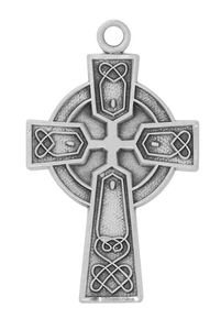 Sterling Silver Celtic Cross on 24" Chain L9322