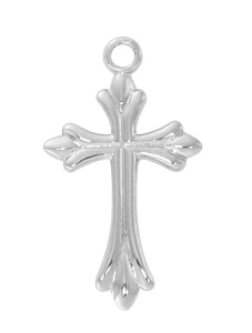 Sterling Silver Cross on 16-18" Adjustable Chain L9320