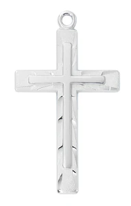 Sterling Silver Cross on 24" Chain L9221