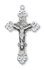 Sterling Silver Crucifix on 24" Chain L5014