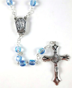 Lourdes Catholic Rosary with Lourdes' Water Centerpiece Lourdes Catholic Rosary with Lourdes' Water Centerpiece