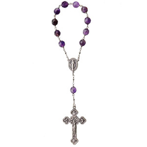 7mm Amethyst One Decade Rosary, R1417