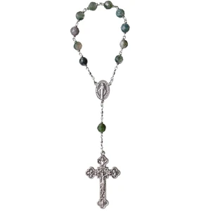 7mm Multicolor Onyx One Decade Rosary, R817