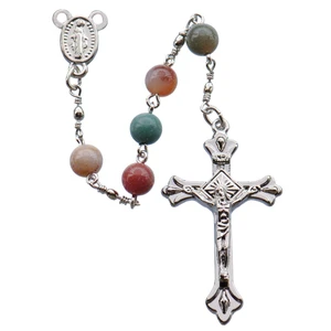 6mm Multicolor Onyx Rosary, R859
