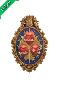 Three Hearts Plaque in Color 9x14" SR-78619-C