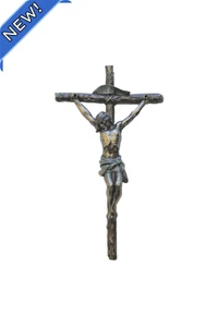 Crucifix in Cold Cast Bronze 10" SR-78567