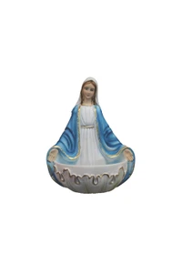Lady of Grace Holy Water Font in Color 5.5" ET-1219-C