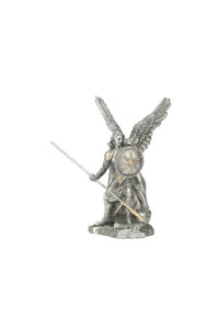 Archangel Raphael Pewter Style Finish Statue 4" SR-75580-PE