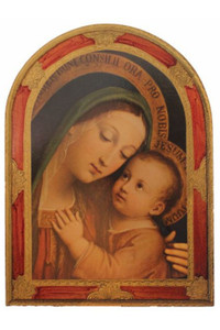 Our Lady of Good Counsel Florentine Plaque 12x15.5" Z-28-S