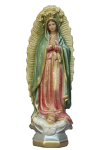Our Lady of Guadalupe Statue in Ceramic Color 11.75" ET-203
