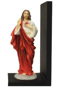 Sacred Heart of Jesus Bookend in Color 9" SR-77854-C