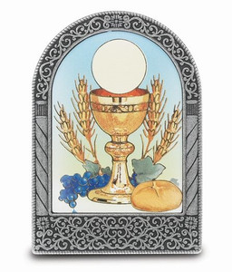 First Communion Chalice Standing Easel Desk Plaque First Communion Chalice Standing Easel Desk Plaque