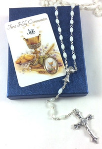 First Holy Communion Rosary and Holy Card Girl Set First Holy Communion Rosary and Holy Card Girl Set
