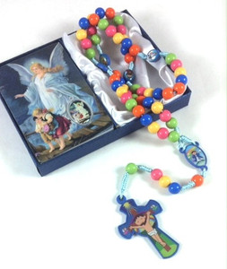 Kiddie Rosary with Holy Card Set Kiddie Rosary with Holy Card Set