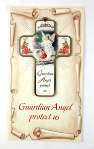 Guardian Angel Cross and Prayer Card Guardian Angel Cross and Prayer Card