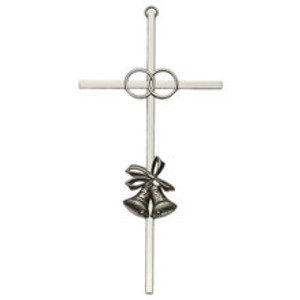 Silver 25th Anniversary Wedding Cross 2
