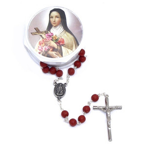 Saint Therese Rose Petal Rosebud Rosary Saint Therese Rose Petal Rosebud Rosary