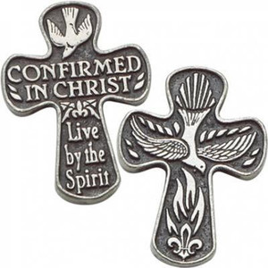Confirmed in Christ Pocket Dove Cross CP102