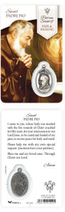 Healing Saints: Pain and Healing, Saint Padre Pio Holy Card Healing Saints: Pain and Healing, Saint Padre Pio Holy Card