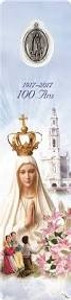 Our Lady of Fatima 100 Year Anniversary Bookmark with Medal HBM575 Our Lady of Fatima 100 Year Anniversary Bookmark with Medal HBM575